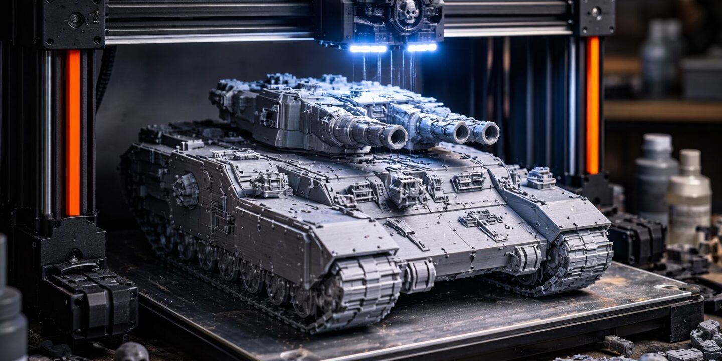 3D print af Warhammer kampvogn